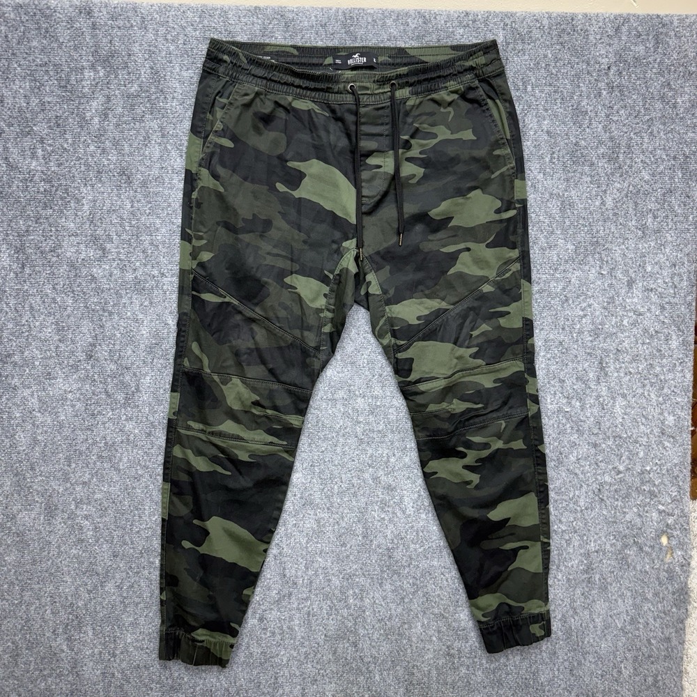 Hollister camo skinny jogger pants men's size XL 36x30 (elastic waist / cuffs)
